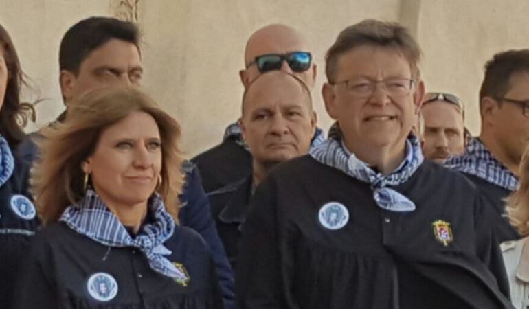 Eva Montesinos y Ximo Puig, en la Santa Faz 2018