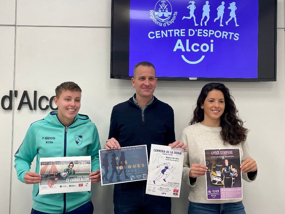 Presentación de las actividades deportivas en el 8M en Alcoy