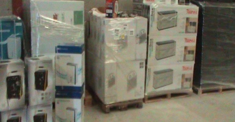 Imatge de part de la mercaderia que havien sostret el grup