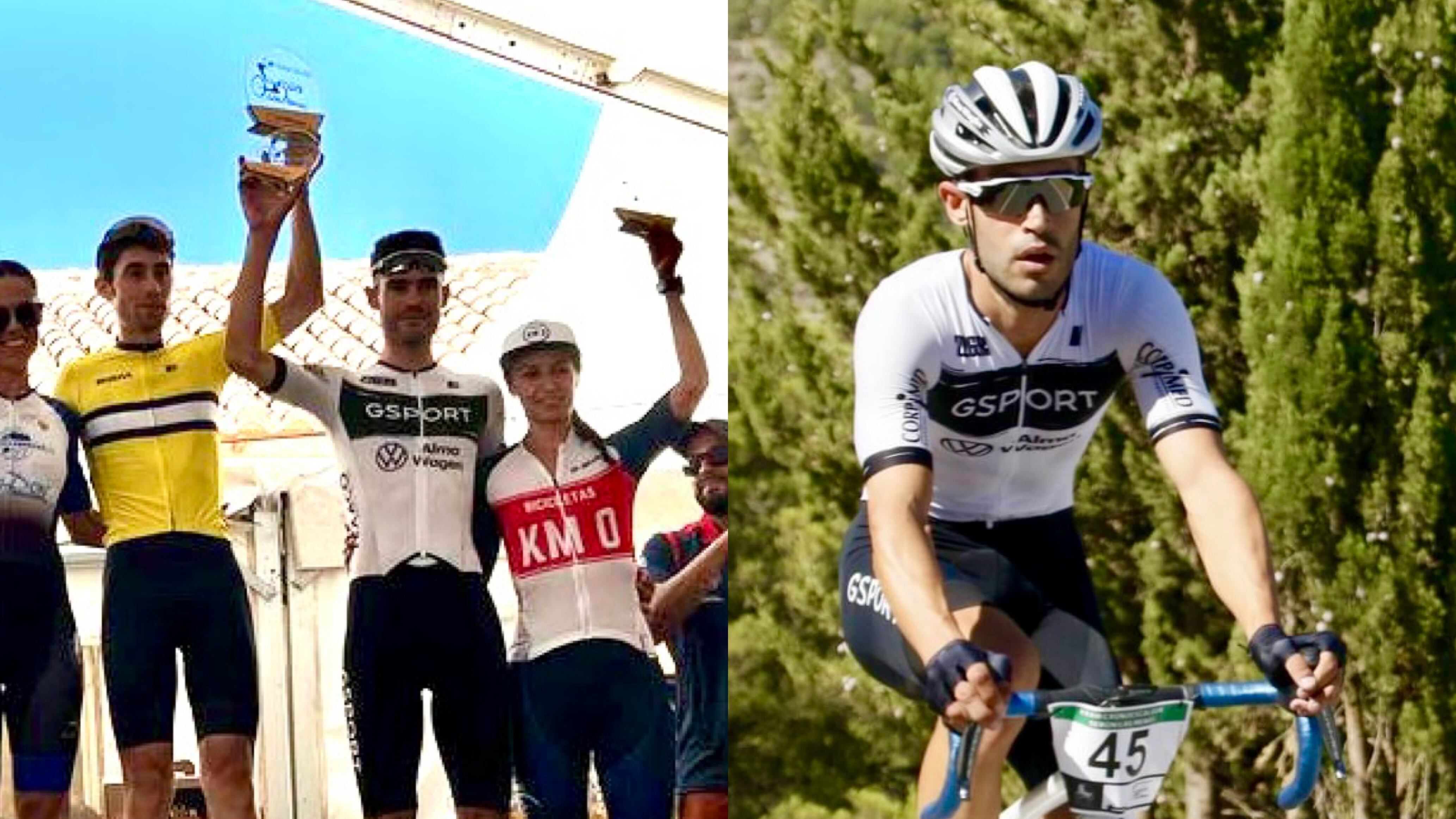 Sergio Verdú subido al podio y en el recorrido de la categoría Máster 30.