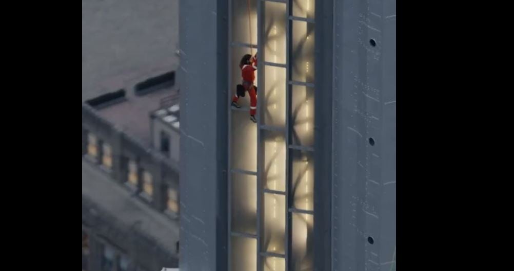 Jared Let ose sube al Empire State Building de Nueva York para promocionar la gira de Thirty Seconds to Mars.