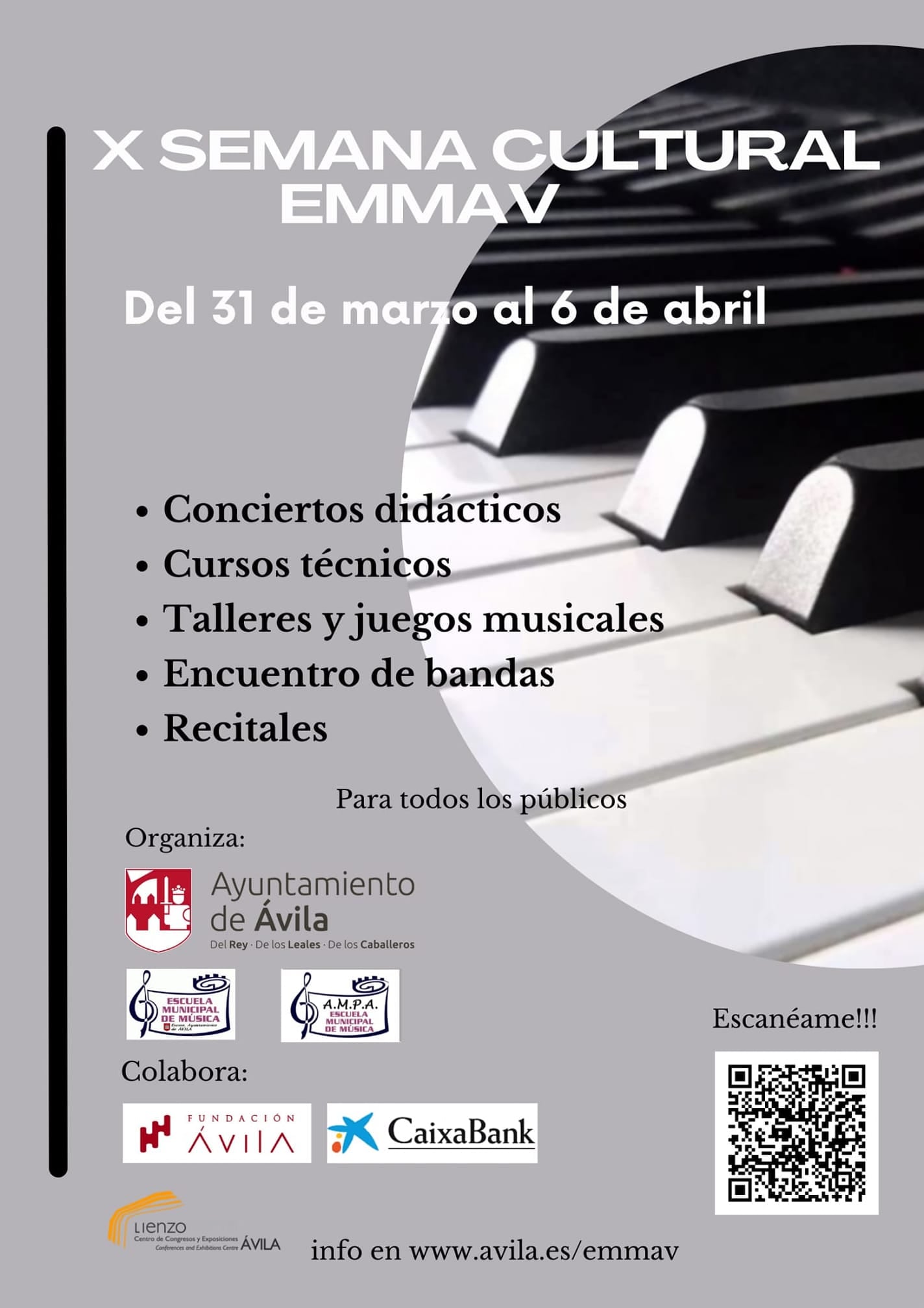 Cartel de la Semana Cultural de la Escuela de Música