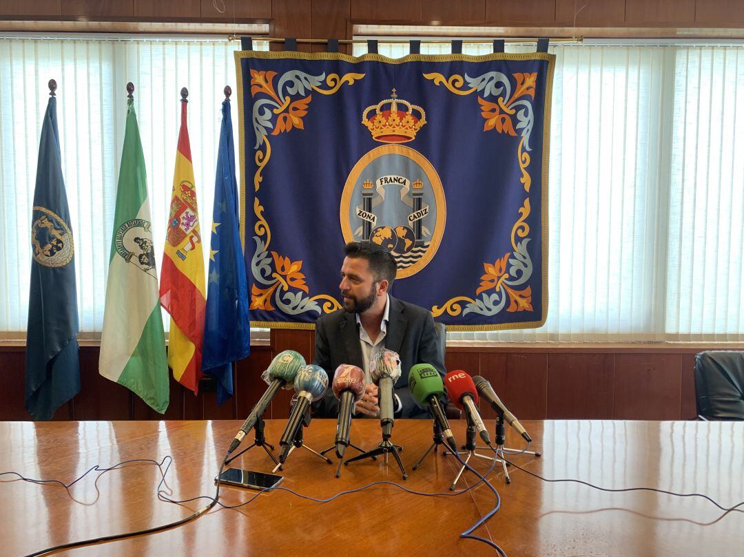 Fran González, en la rueda de prensa ofrecida esta mañana 