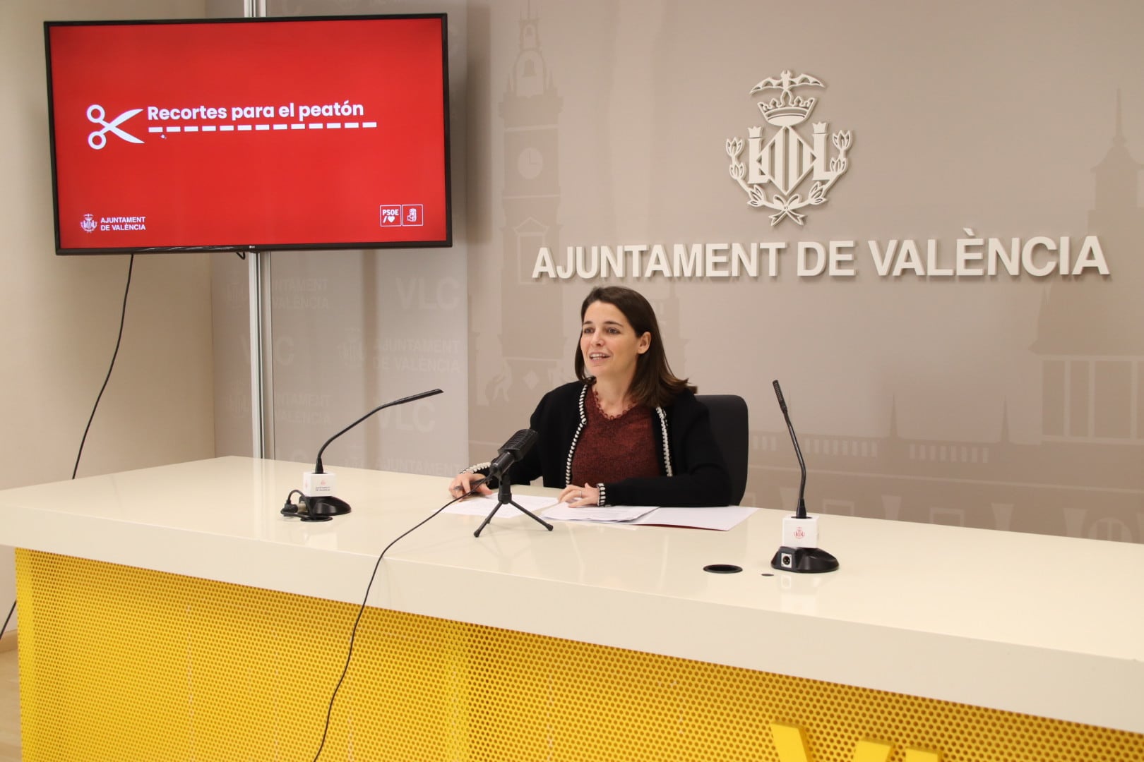 María Pérez, concejala socialista en el Ayuntamiento de València