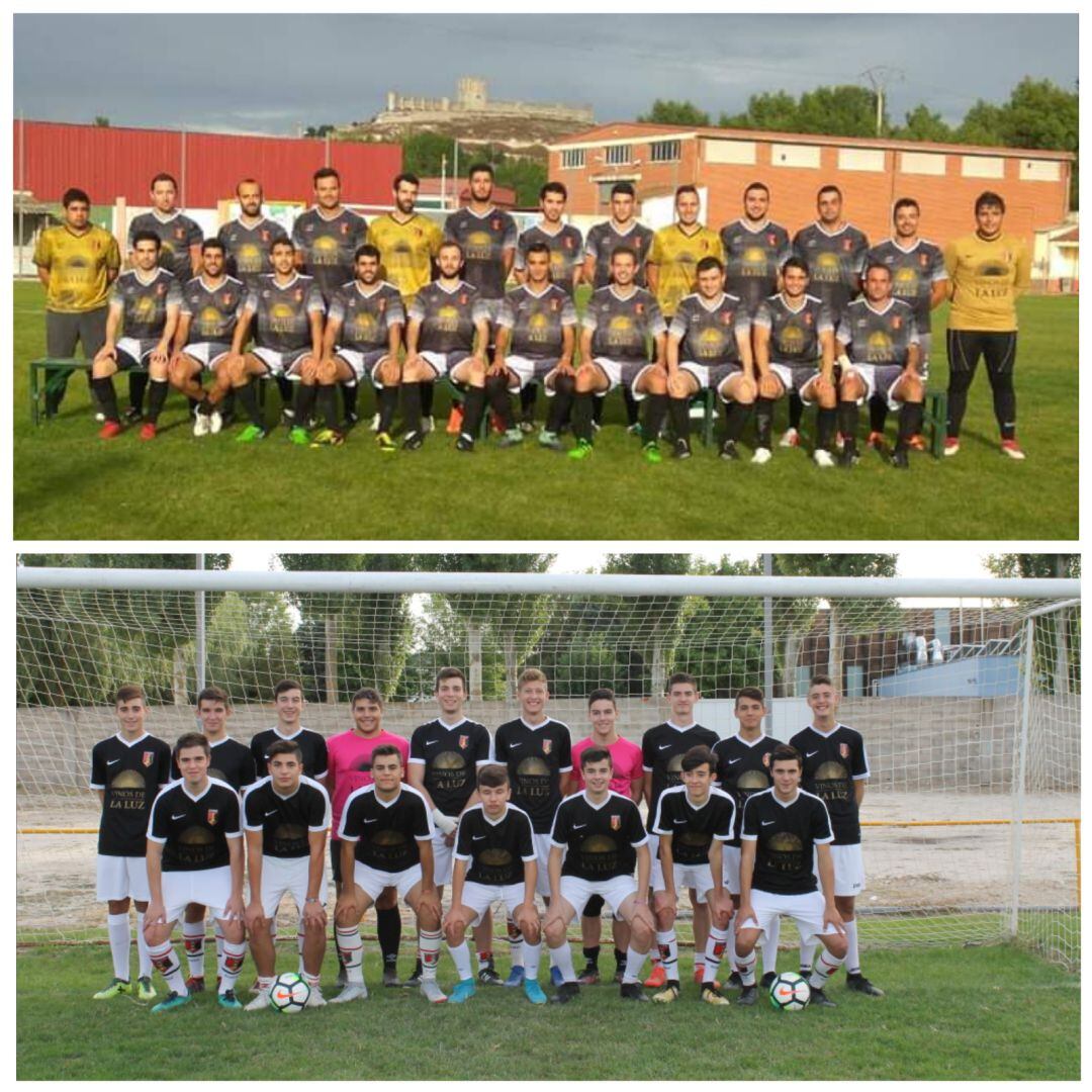 Plantillas de los dos equipos del club
