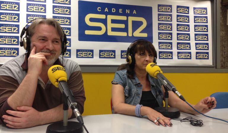 Cèsar Constantí i Maite Buenafuente als estudis de Ràdio Reus.