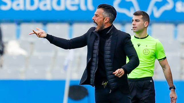 Rubén de la Barrera, durante un partido