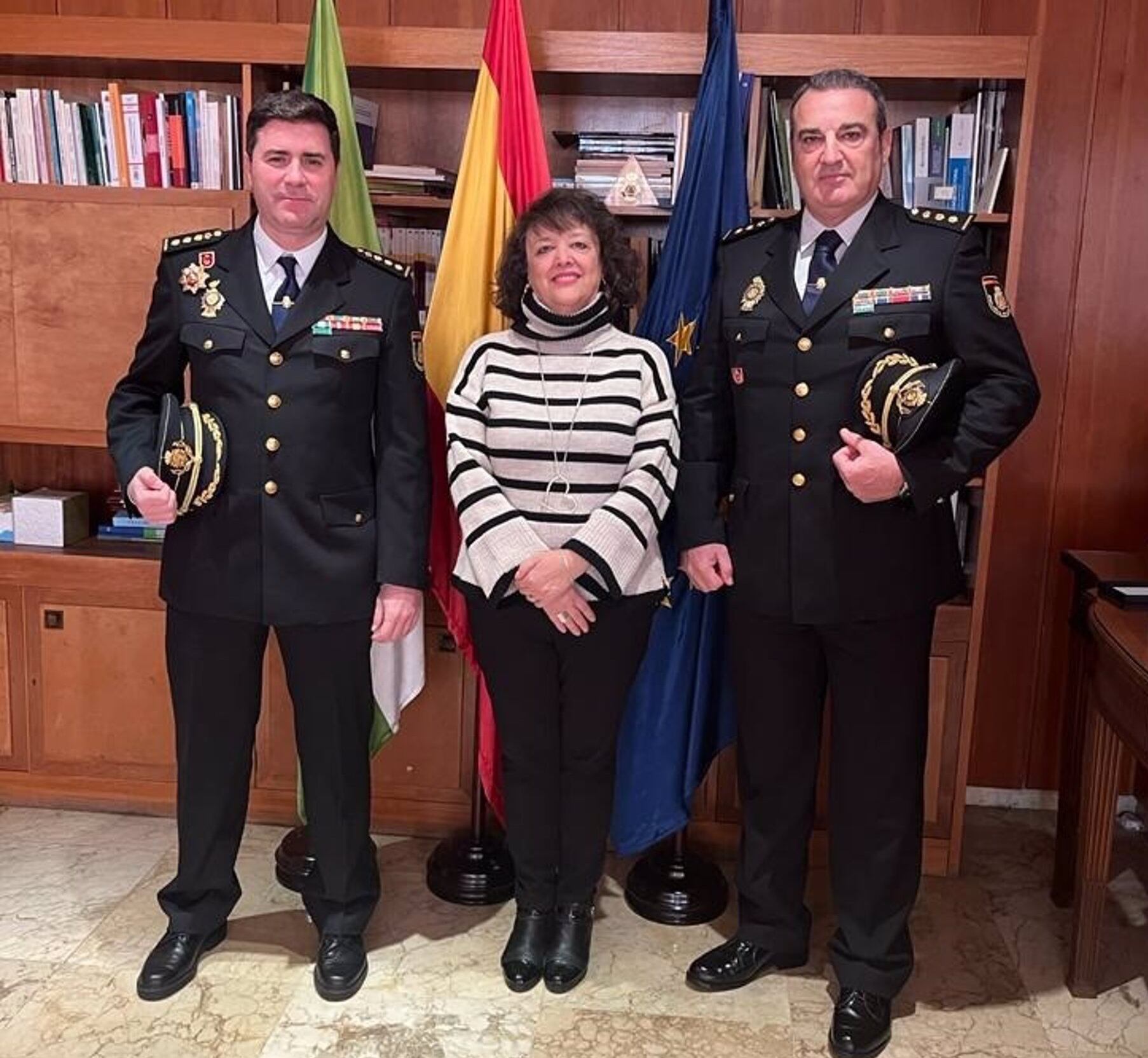 Recepción oficial del jefe de la Brigada Provincial de Seguridad Ciudadana, el comisario Fernando Arellano