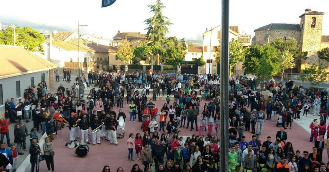 Plaza de Palazuelos de Eresma en fiestas