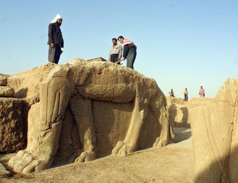 Ruinas de Nimrud (Irak) en 2001