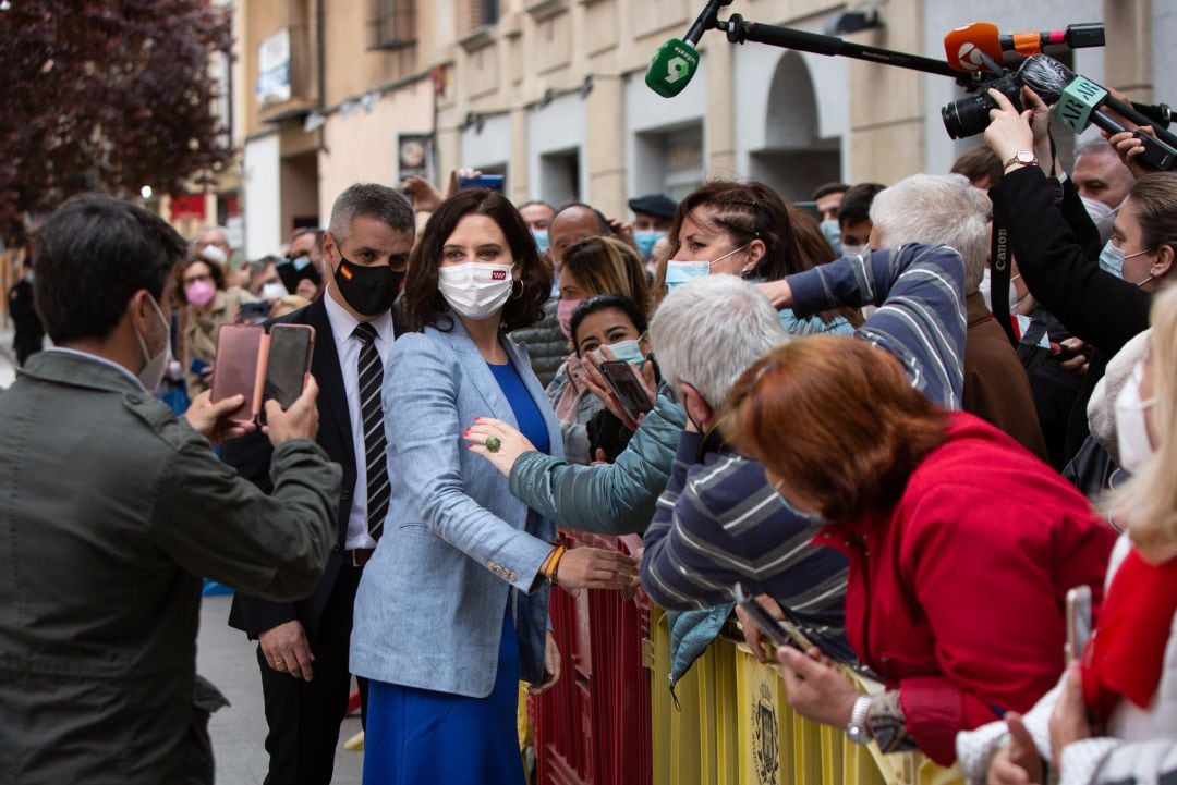 La candidata del PP y actual presidente de la Comunidad de Madrid, Isabel Díaz Ayuso. 