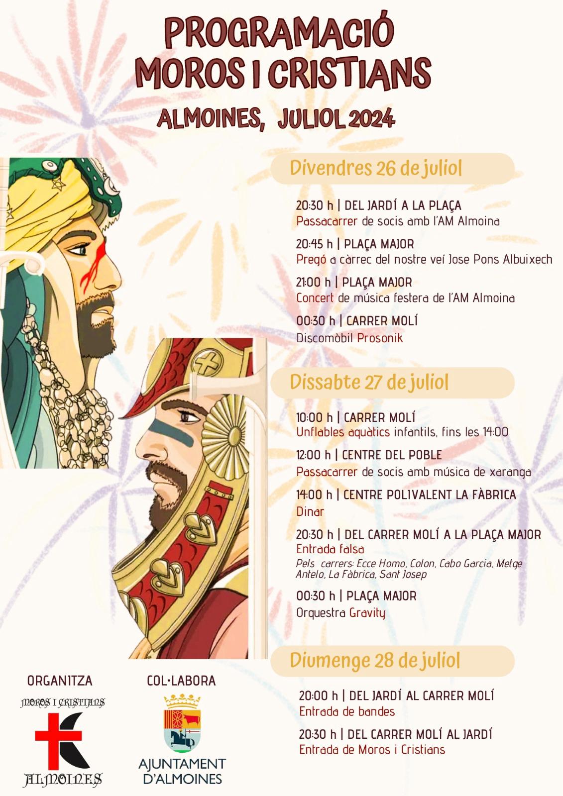 Fiestas de Moros y Cristianos en Almoines.