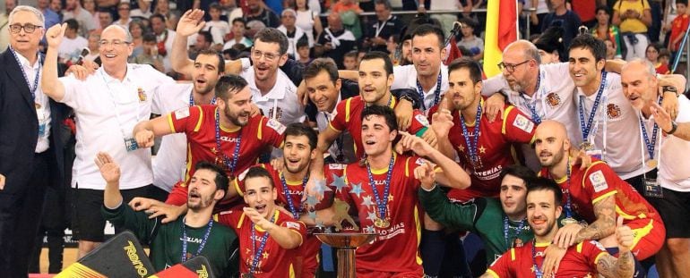 Fotografía facilitada por la Real Federación Española de Patinaje de la selección española de hockey sobre patines