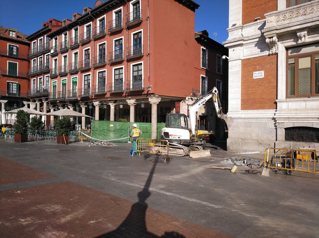 Estado de las obras del proyecto de supresión de los accesos hoy en la calle Jesús 