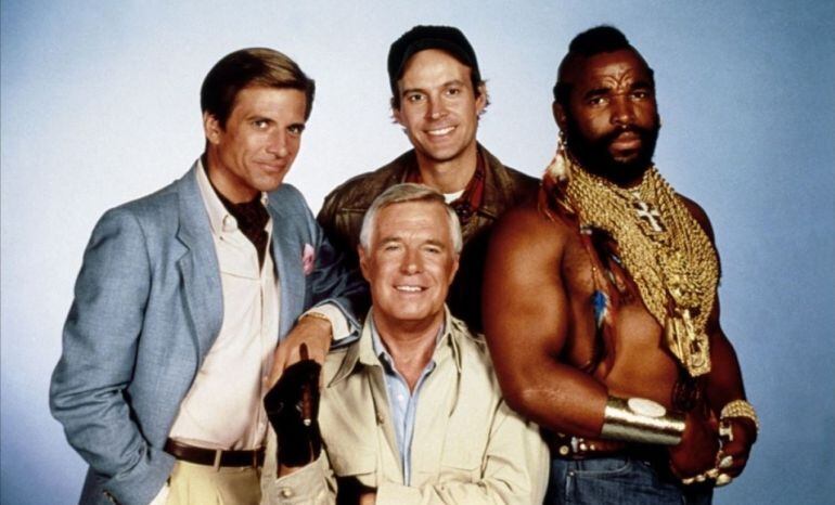 Fénix, Haníbal, Murdock y M.A., los integrantes del "Equipo A".