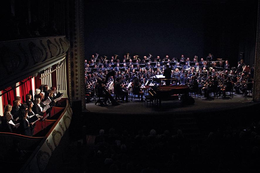 Algunos momentos del concierto