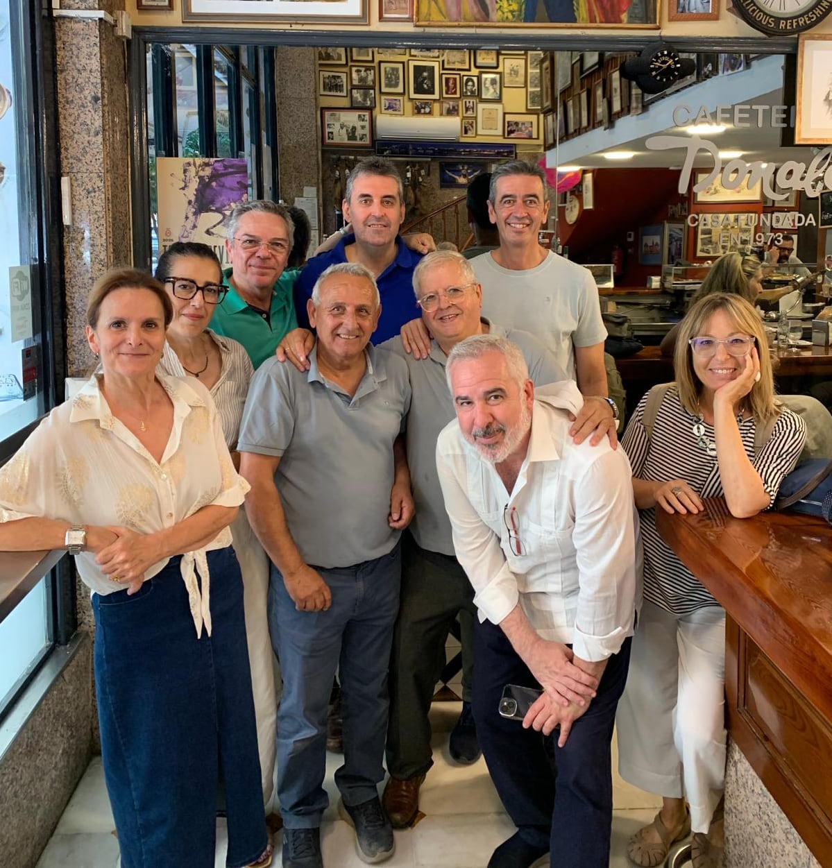 Sonsoles Ferrín, Elena Carazo, Salomón Hachuel Florencio Ordóñez, Manolo Aguilar, Damián Yélamo, Mariano García, Diego Suárez y Mar Badía