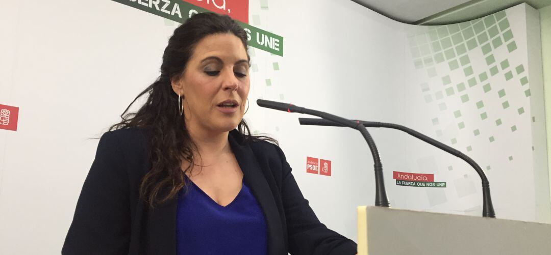 La portavoz del Grupo Parlamentario del PSOE de Jaén, Ángeles Férriz.