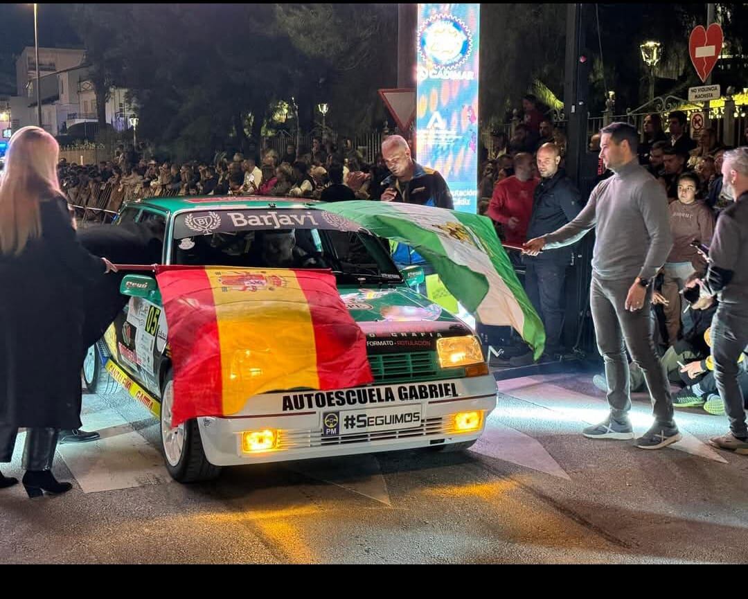 Amador Jaén durante la Subida a Ubrique-Benaocaz que no pudo acabar