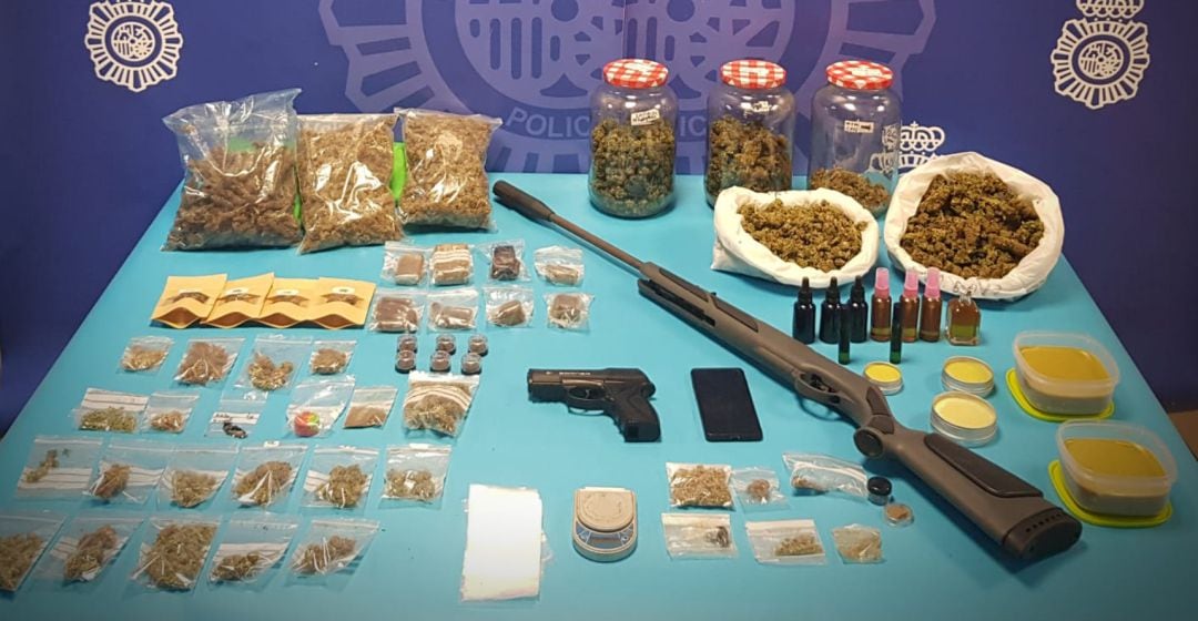 Objetos y sustancias intervenidos. 