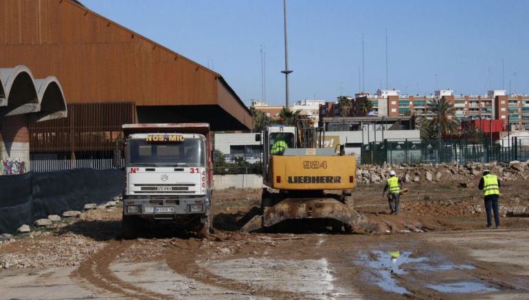 Obras de construcción de un colegio público en Valencia