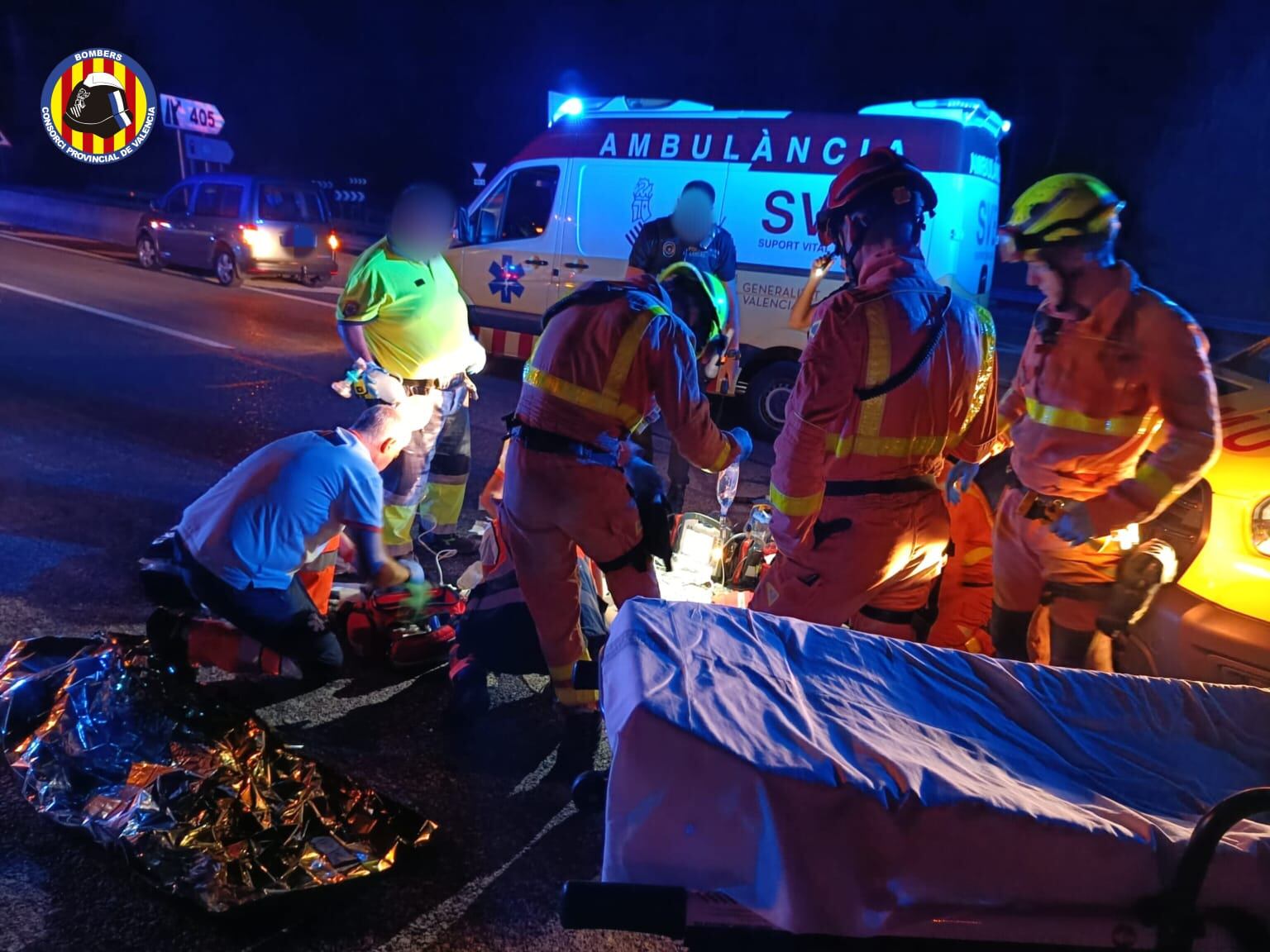 Imagen del accidente (Foto: Consorcio de Bomberos)