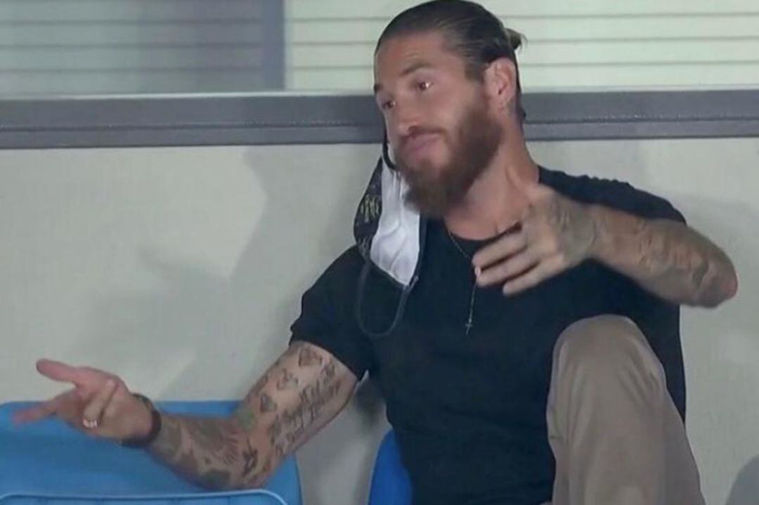 Sergio Ramos desde la grada 