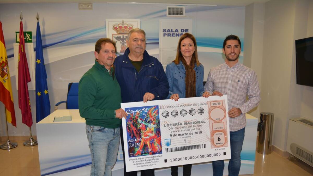 El Carnaval de Águilas, protagonista de la Lotería Nacional