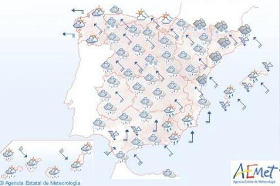 Predicción del tiempo para este viernes 28 de noviembre