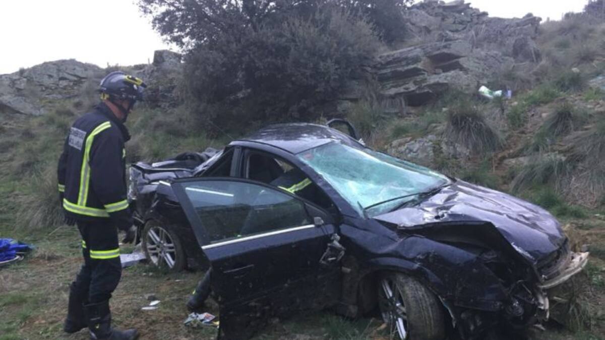 Cuatro heridos en una salida de vía en Diego del Carpio