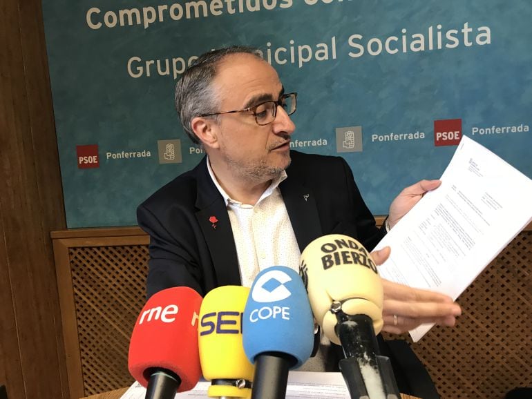 El portavoz del PSOe en el ayuntamietno de Ponferrada