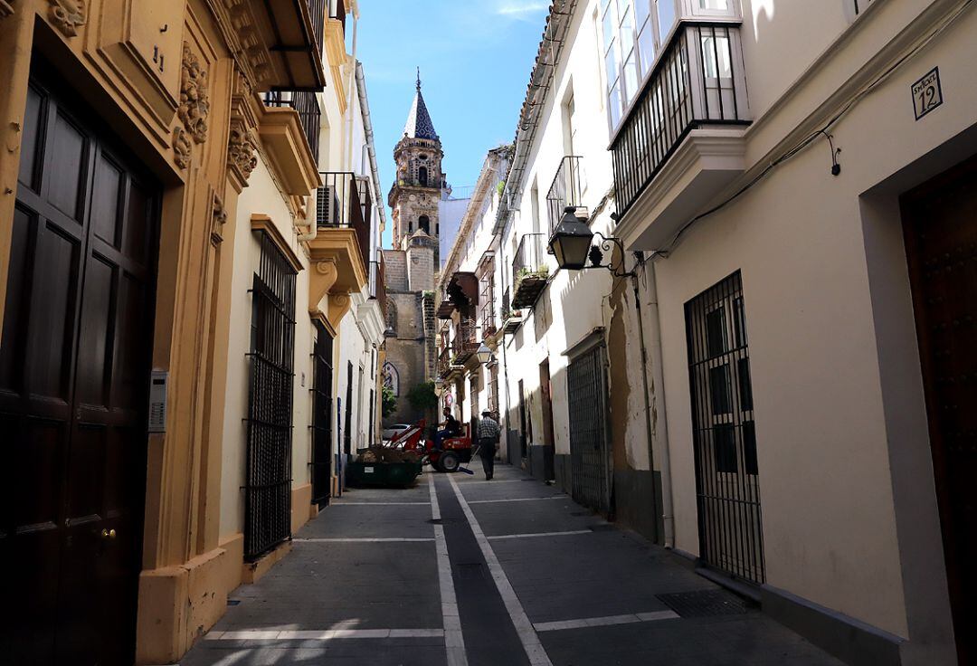 Calle San Miguel, en el centro de Jerez