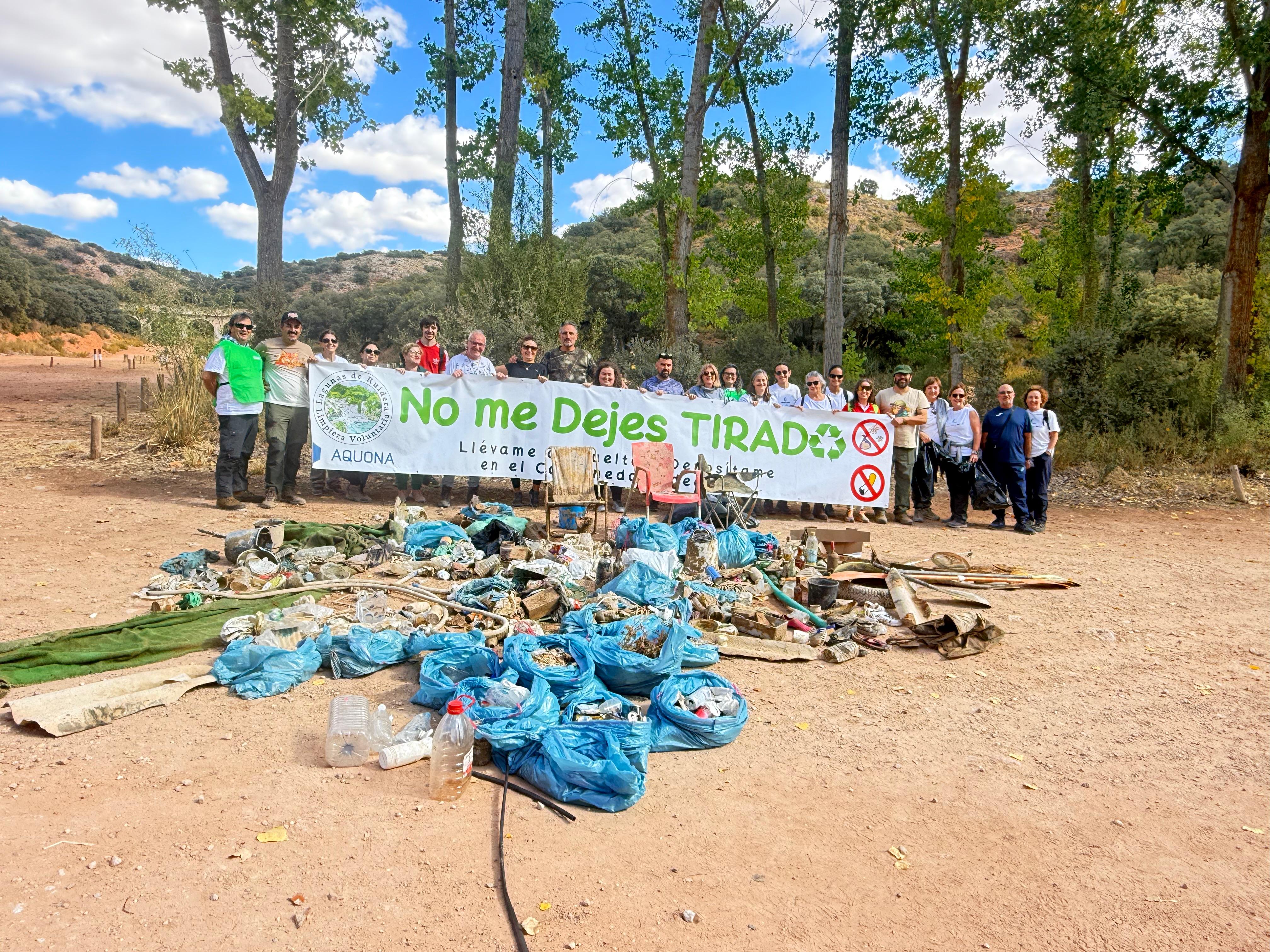 Recogida de residuos en las Lagunas de Ruidera