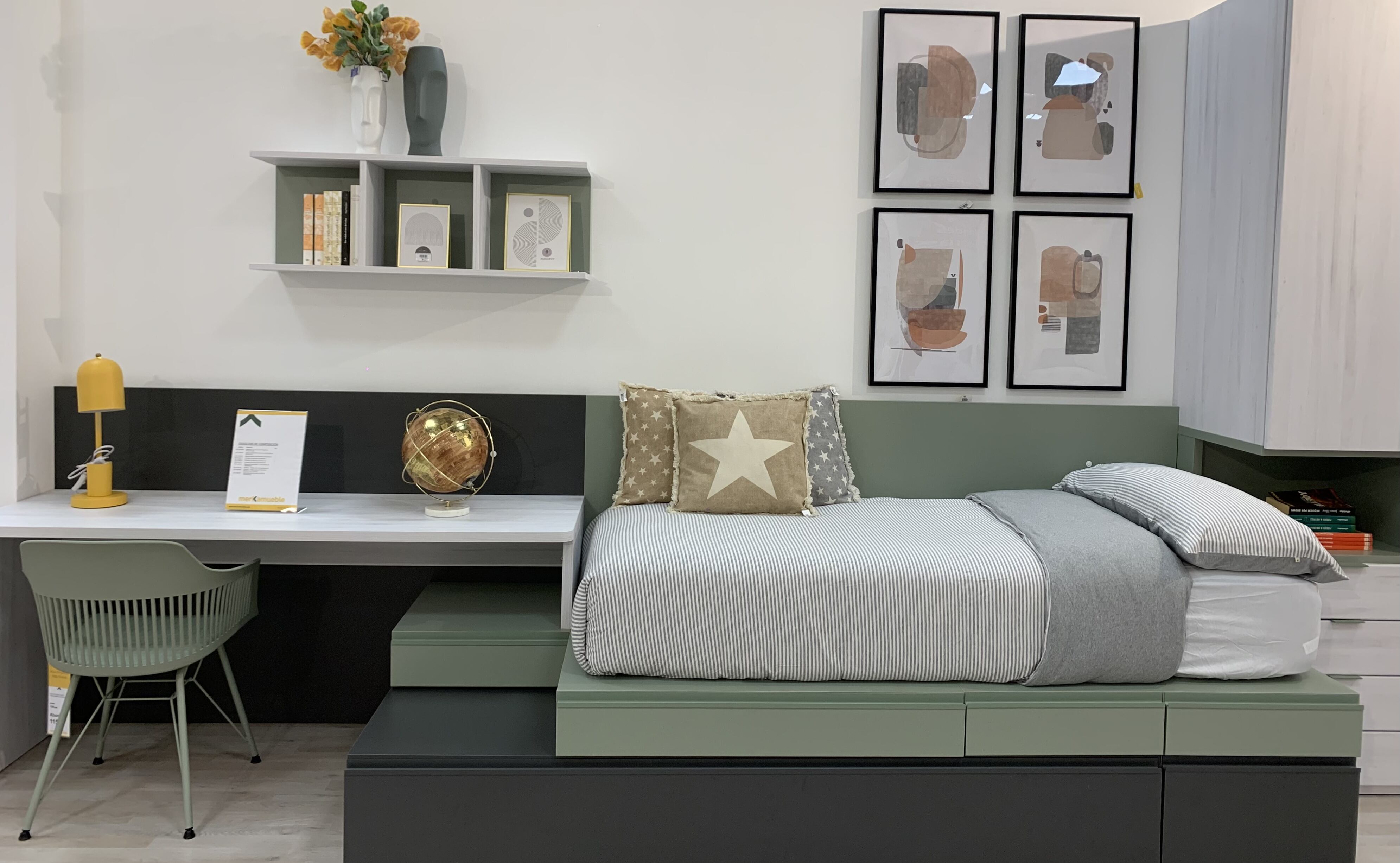 Los ambientes juveniles también están representados.