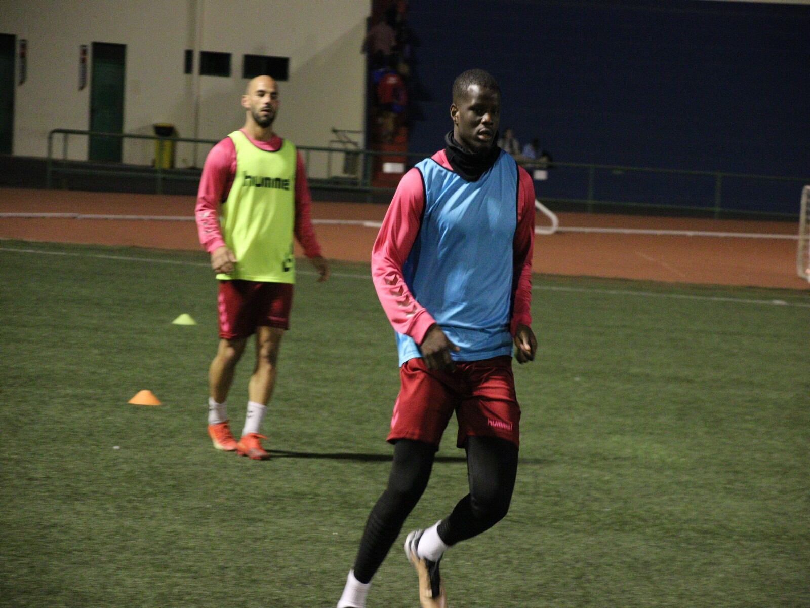 Pape N´Diaye entrenando en la Ciudad Deportiva.