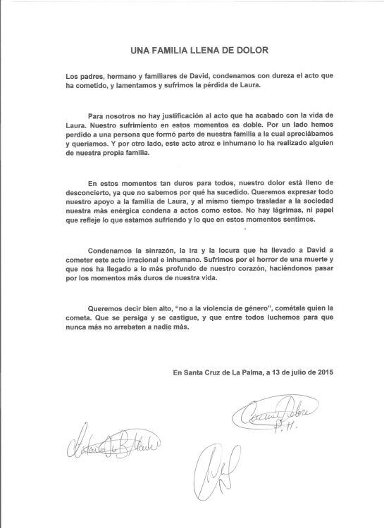 Una familia llena de dolor