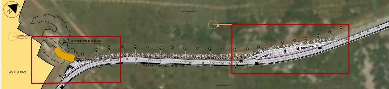 Obras previstas en zona El Minero