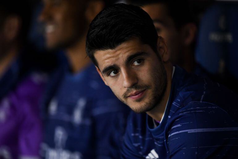Morata, en el banquillo