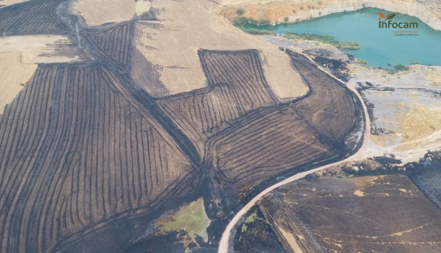Incendio de pastos este domingo en Puertollano