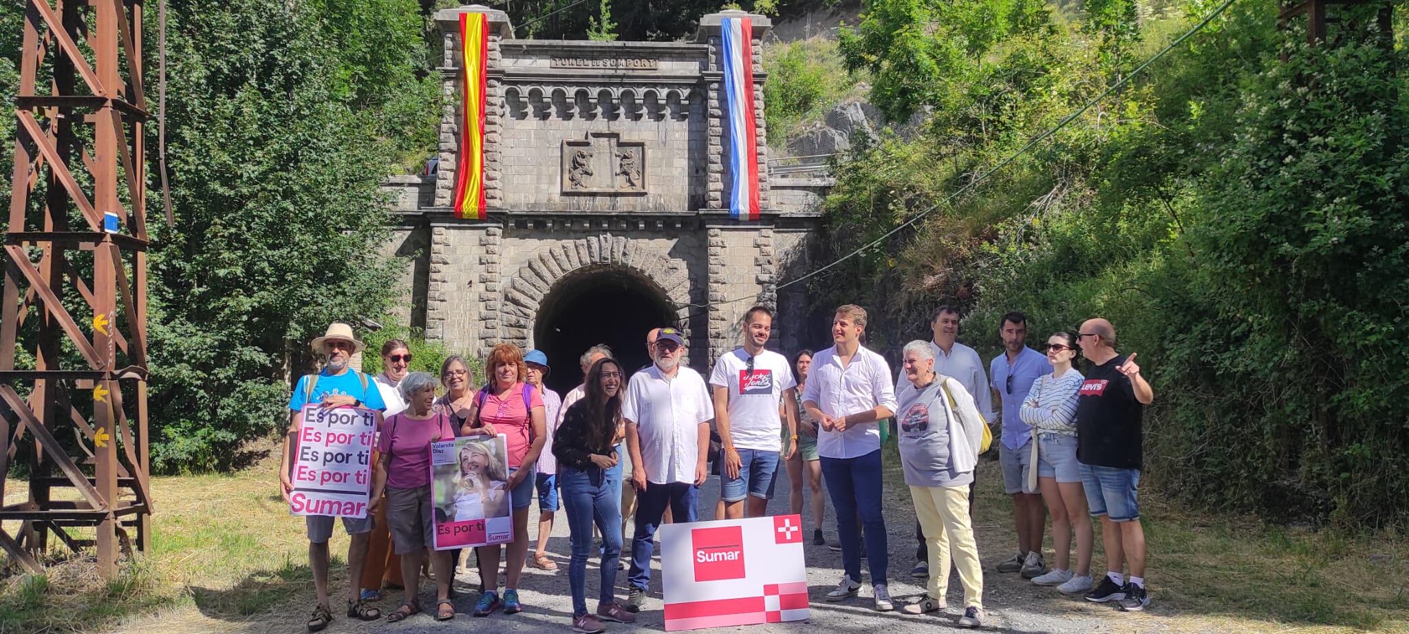 Acto de Sumar celebrado en Canfranc