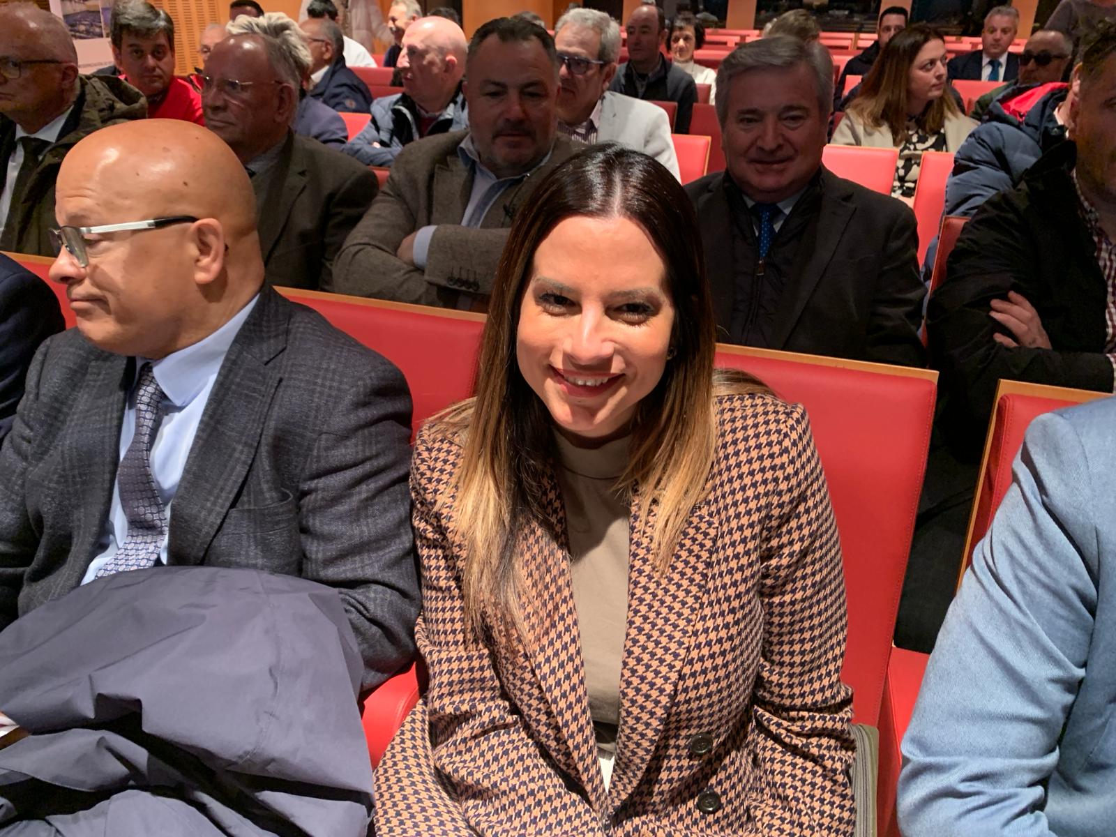 Nuria Rubio, durante un acto este jueves en El Bierzo