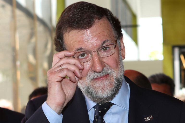 MILAN, ITALY - JUNE 15:  Spanish Prime Minister Mariano Rajoy visits Spain pavilion at Expo 2015 on June 15, 2015 in Milan, Italy.  (Photo by Vincenzo Lombardo/Getty Images)