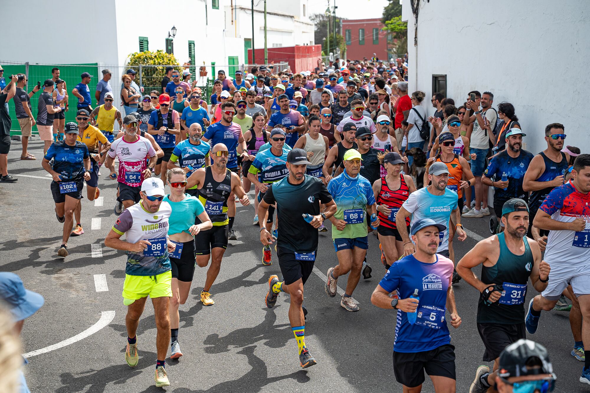 Participantes en el Trail La Vegueta Sam Parfums, en Lanzarote.