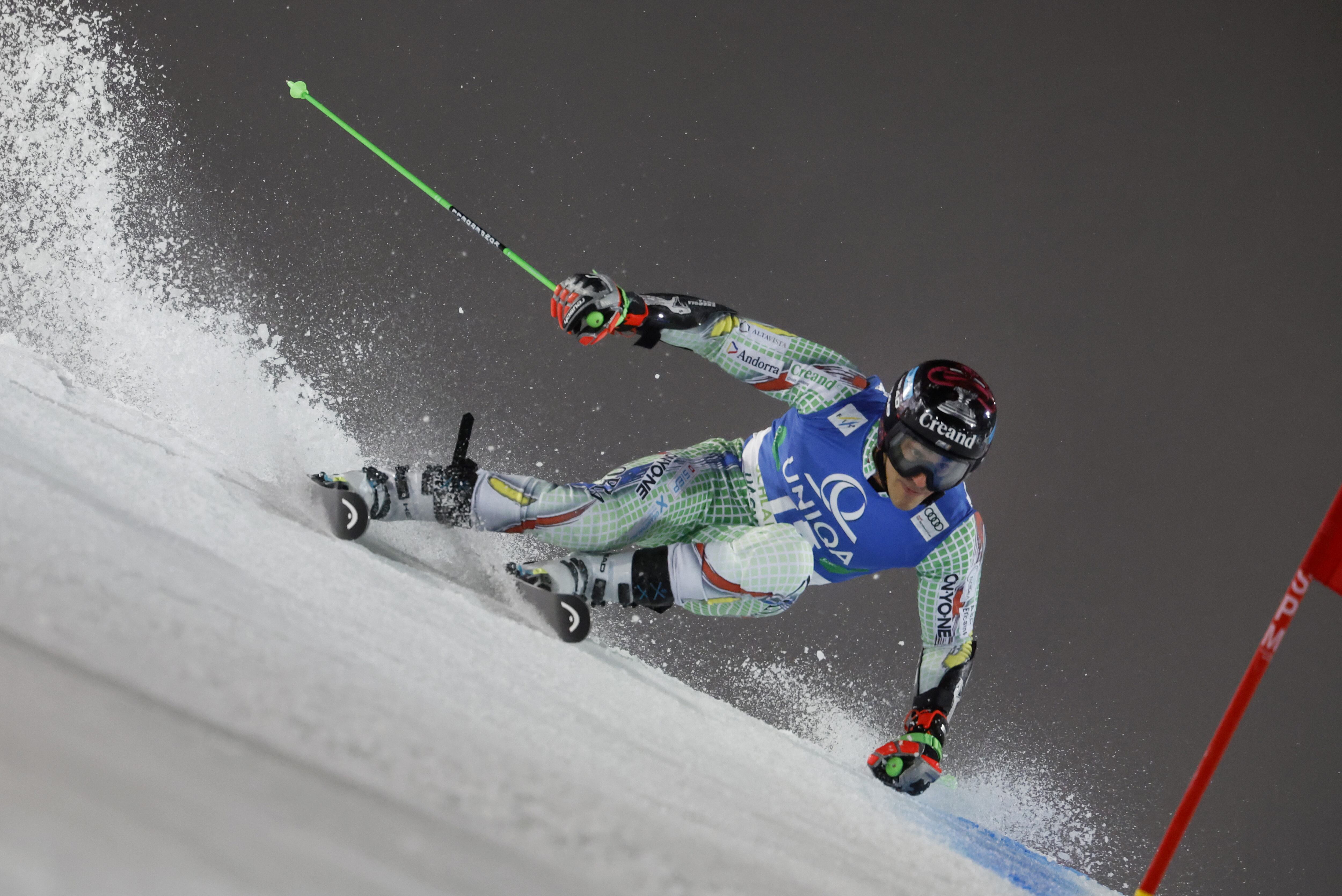 L'esquiador Joan Verdu a la prova de la Copa del Món a Schladming, Austria