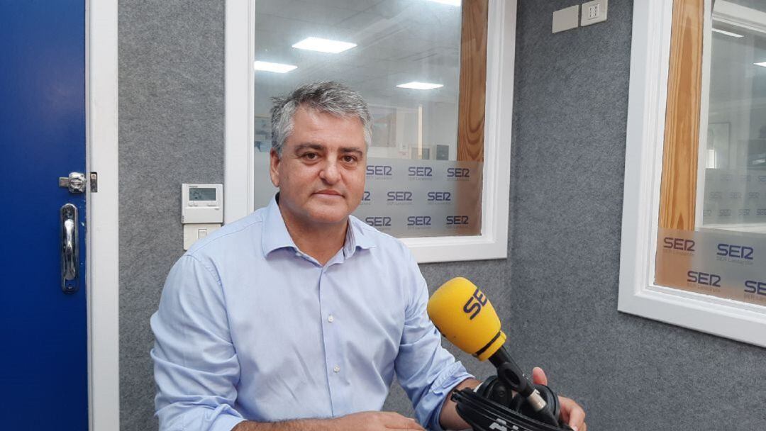 David de la Hoz en los estudios de SER Lanzarote