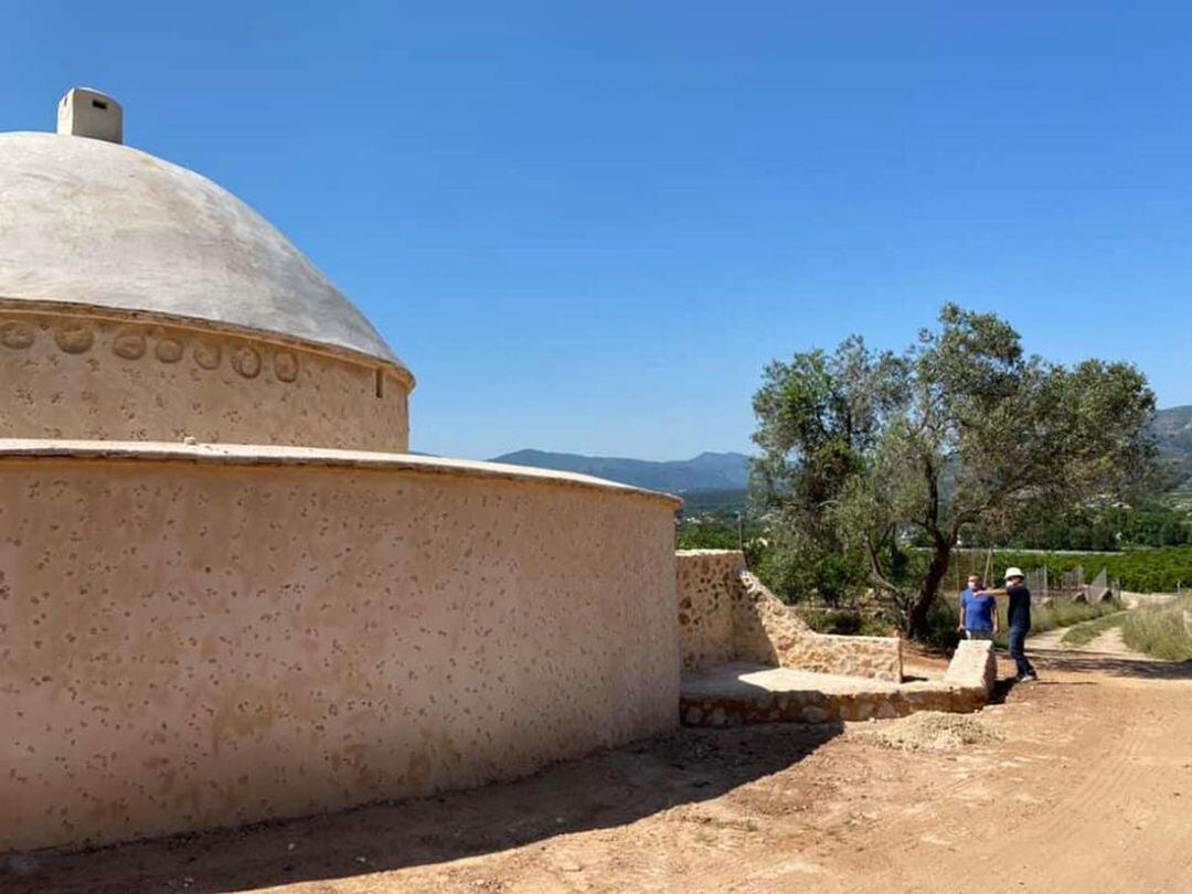 Nevasca de Marxuquera tras las primeras obras de rehabilitacion