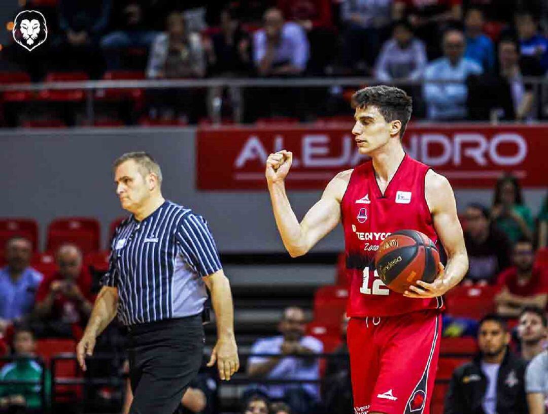 Carlos Alocén durante el partido contra el San Pablo de Burgos