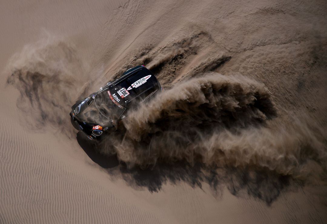 Nani Roma y Alexandre Haro Bravo, durante el último Dakar en Perú 