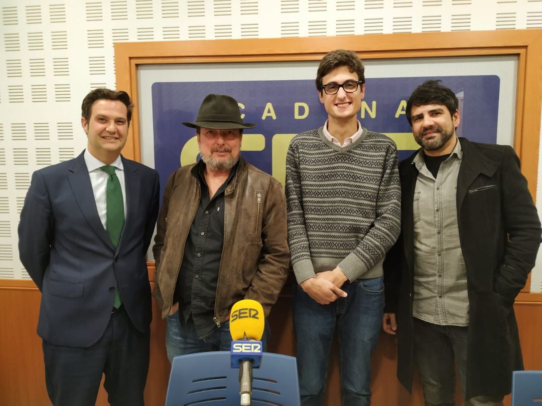 José Peña, Fernando Ortíz, Álvaro Guerrero y Javier Estévez en la presentación MUSICA PROPIA 2109 