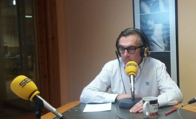 Luis María Beamonte, en los estudios de Ser Tarazona 